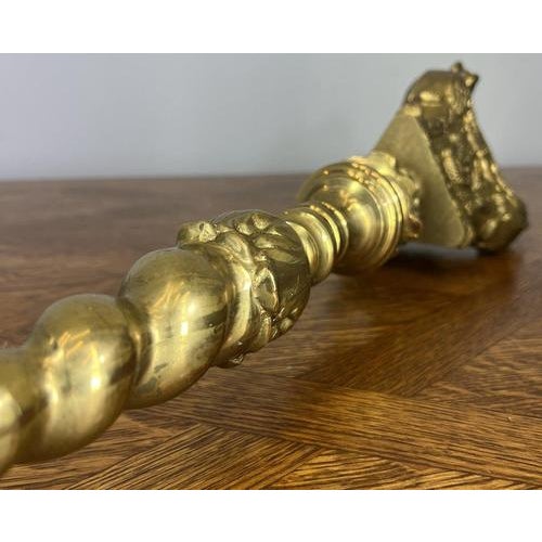Vintage French Brass Ornate Decorative Candleholder For Sale - Image 9 of 10
