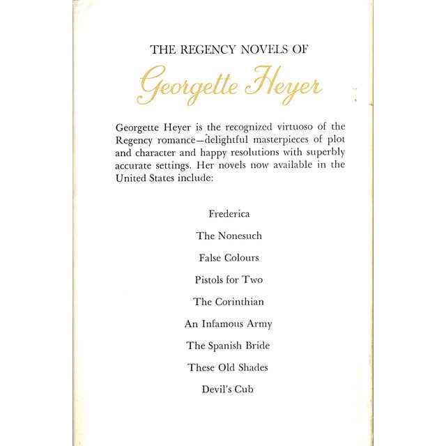 "Devil's Cub" Book 1966 Heyer, Georgette For Sale - Image 4 of 5