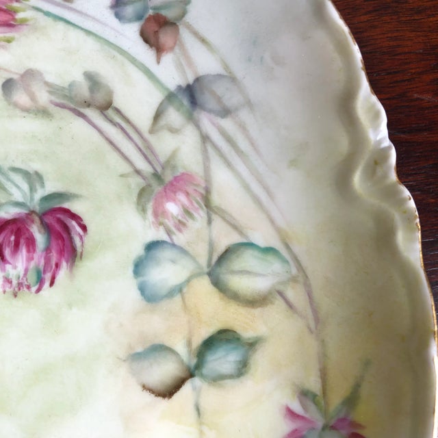 Early 20th Century Antique French Limoges Decorative Porcelain Plate For Sale - Image 5 of 12