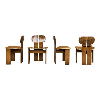 Africa Dining Chairs by Tobia & Afra Scarpa for Maxalto, 1976, Set of 4 For Sale