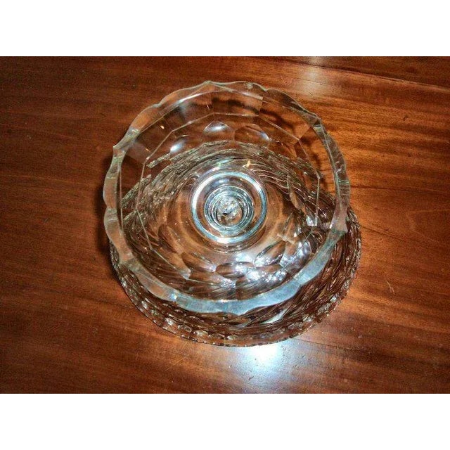 Glass 19th Century Anglo Irish Cut Glass Crystal Compote For Sale - Image 7 of 11