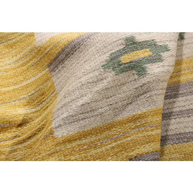 Vintage Swedish Rollakan Rug, 05'01 X 09'05 For Sale In Dallas - Image 6 of 10