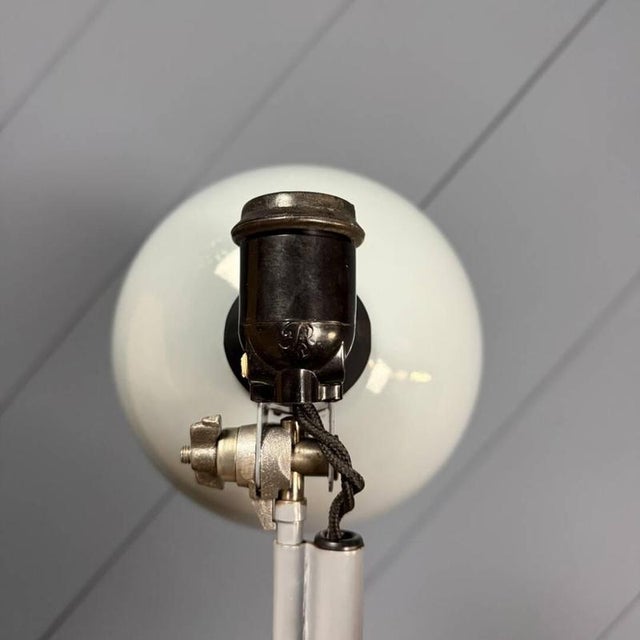 Light Gray Clamp Lamp with Large Enamel Shade from Rademacher, 1950s For Sale - Image 15 of 18