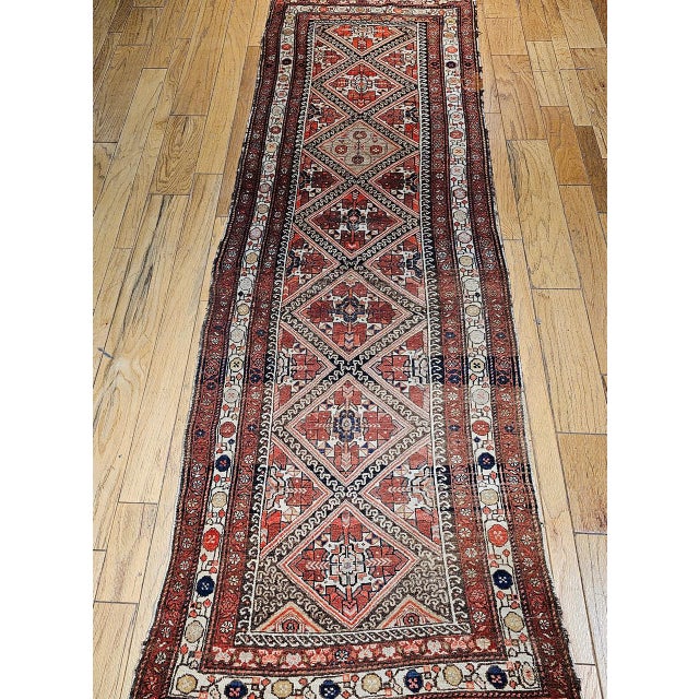 "Beautiful early 20th century Persian Malayer hand-knotted runner. Originating from the skilled village weavers of the...
