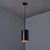 1960s Model 16513 Black Metal Cylindrical Pendants by Eila and John Meiling for Louis Poulsen For Sale In Los Angeles - Image 6 of 13