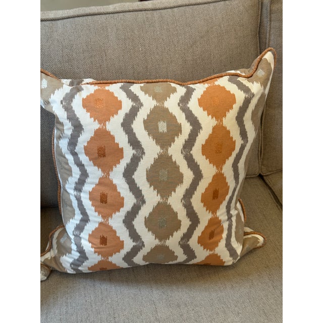 Tribal Barclay Butera Throw Pillows, Pair For Sale - Image 3 of 12