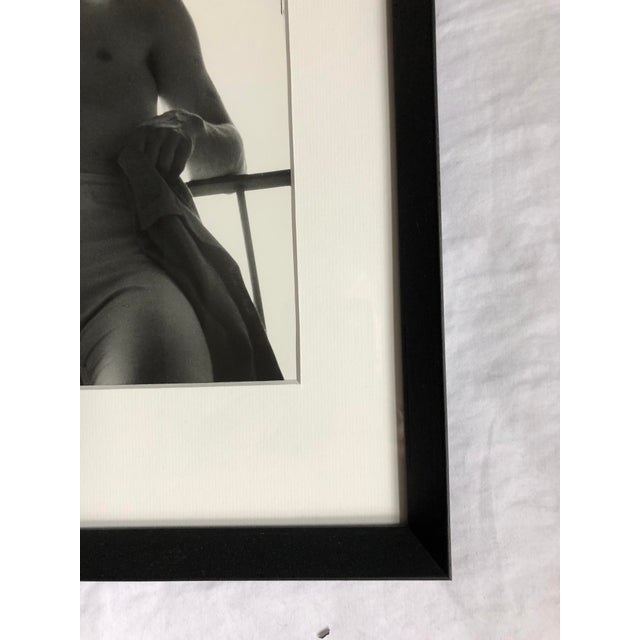 Figurative Framed "Male Figure" Black and White Photograph For Sale - Image 3 of 5