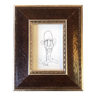 Original Contemporary Giacometti Abstract Portrait Drawing by Cody Orrell For Sale