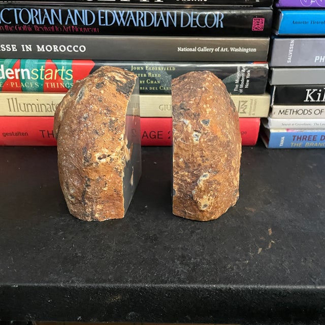Brazilian Polished Agate Bookends- a Pair For Sale - Image 4 of 5