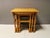 Nesting Tables in Oak with Carvings attributed to Henry Kjærnulf for Nyrup Furniture Factory, Denmark, 1960s, Set of 3 For Sale - Image 3 of 14