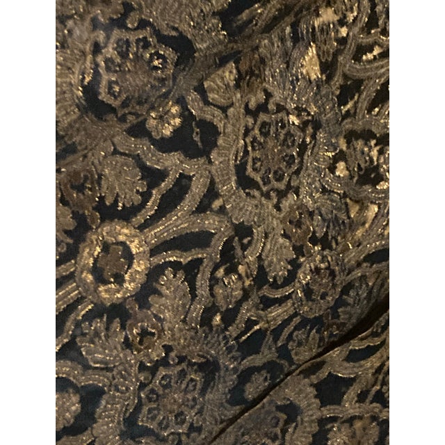 Metal Authentic,Ming Dynasty Priest Robe Gold Thread Exceedingly Rare. Has Excellent Provenance & Custom Frame W/Plexiglass. Ming Dynasty Chinese,1368-1644 For Sale - Image 7 of 12