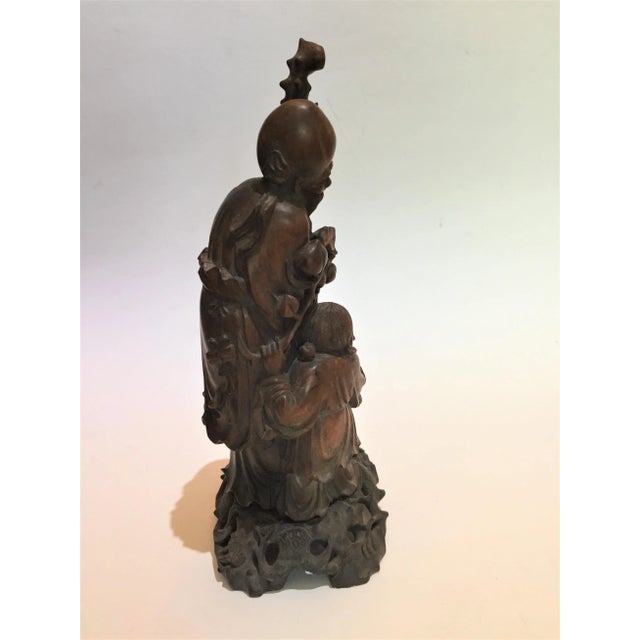 Chinese Carved Figure 19th Century Qing Dynasty - unsigned prior to the 1891 law to identify China in a signature. This is...