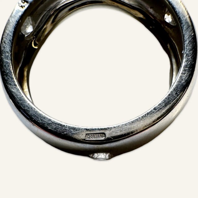 1990s 1990s 18k Yellow and White Gold Cartier Undulating Stacked “Love Me” Bands Size 6.5 - 2 Pieces For Sale - Image 5 of 7