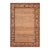 Shabby Chic Gabbeh Beige/Rust Wool Rug - 6'3'' X 7'9'' For Sale