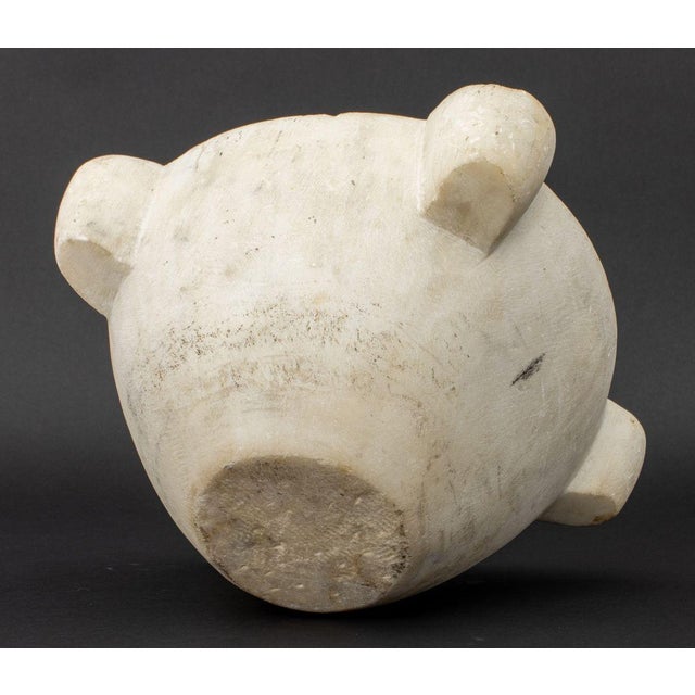 18th Century French White Marble Mortar, 18th C. For Sale - Image 5 of 5