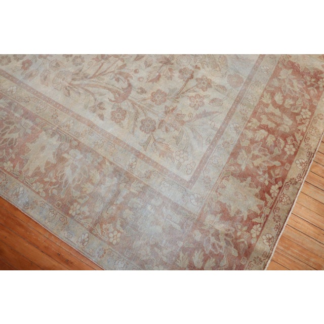 Early 20th Century Zabihi Collection Room Size Indian Rug - 9'7" x 11'4" For Sale - Image 10 of 10