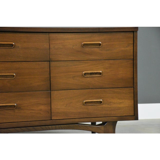 Johnson Carper Walnut and Formica Mid Century Dresser For Sale - Image 10 of 11