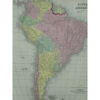 South America Original Map by Cowperthwait, 1850 For Sale