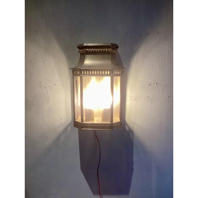 Louis Philipe II Garden Wall Lamp from Roger Pladier, in Very Good conditions. Designed 1980 to 1989 This piece has an...