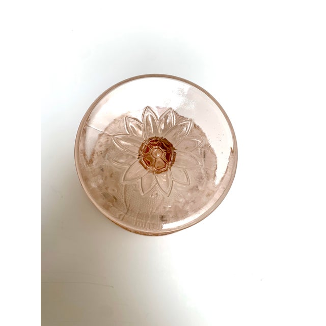 Shabby Chic Vintage French Country Pink Champagne Coupe Glasses - Set of Four For Sale - Image 3 of 8