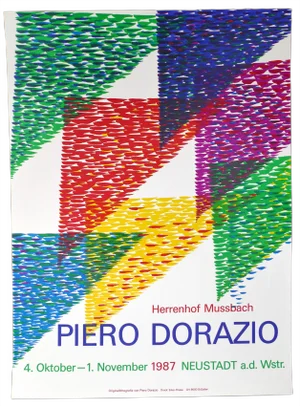 Piero Dorazio, Poster for P. Dorazio's Exhibition in Herrenhof Musbach, Germany