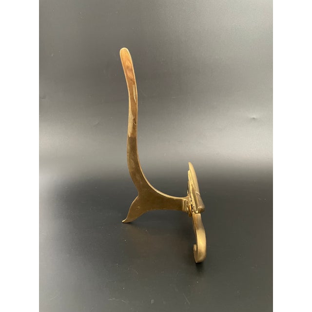 Chinoiserie Mid Century Chinoiserie Brass Easel For Sale - Image 3 of 11