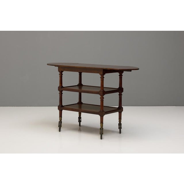 Vintage Walnut Trolley, 1890s For Sale - Image 4 of 11