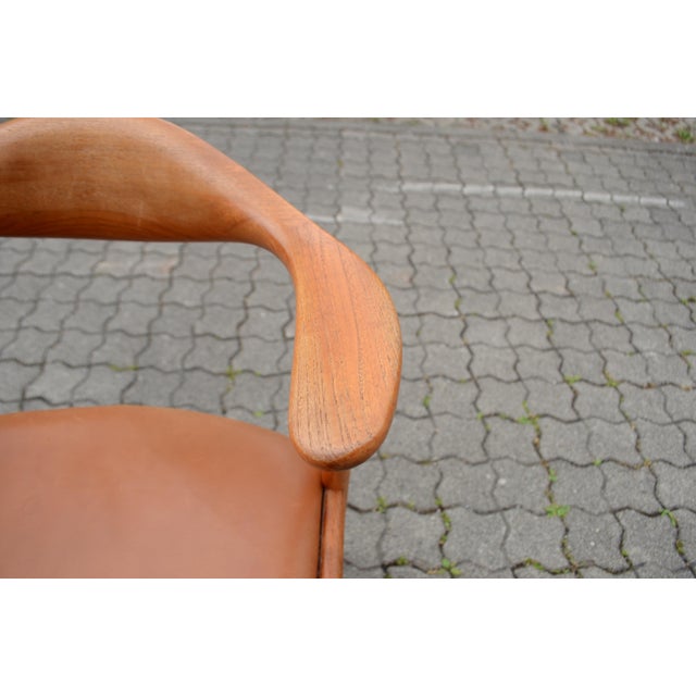 Brown Danish Model 49 Teak Chair by Erik Kirkegaard for Høng Stolefabrik, 1950s For Sale - Image 8 of 17