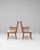20th Century French Wooden Lounge Chairs With Upholstered Seats - A Pair For Sale - Image 4 of 18