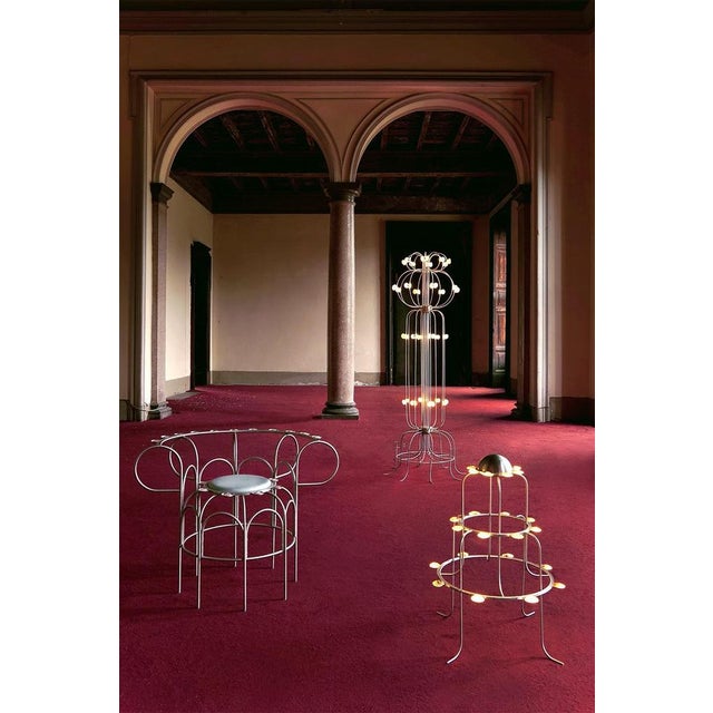 Metal Armchair with the Shells in Metal and Aluminum by Touch with Eyes For Sale - Image 7 of 8