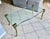 Mid Century p.e. Guerin Style Brass & Glass Coffee Table With Frond Legs For Sale - Image 9 of 16