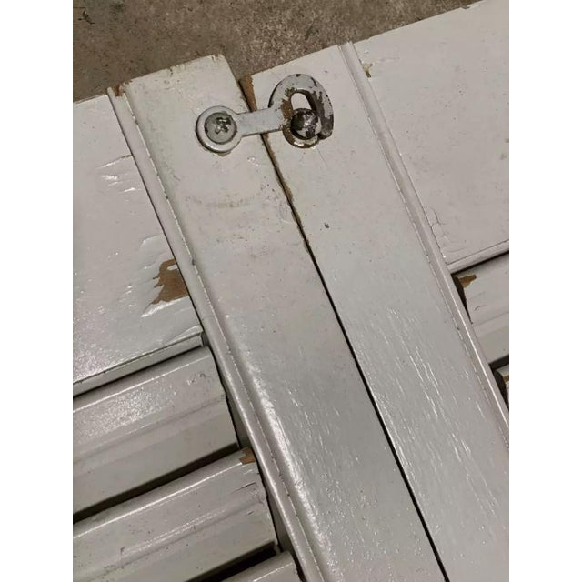 50”tall 36” wide, will fit a 36” wide window one slat is misding as shown on the picture shutters need better cleaning and...