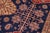 Textile Boho Chic Super Kazak Blue/Beige Wool Rug - 7'10'' X 10'1'' For Sale - Image 7 of 10