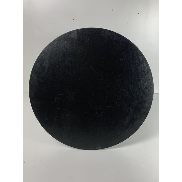Black Mid-Century French Ebonized Turned Wood Side Table with Cork Screw Legs, 1950s For Sale - Image 8 of 15
