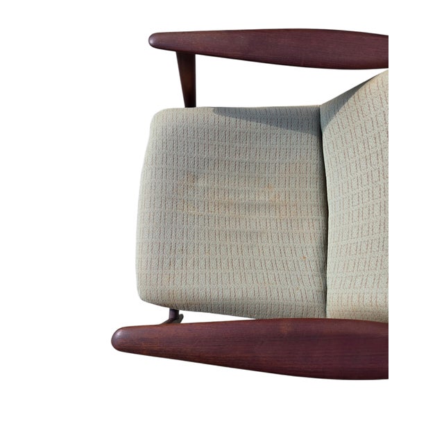 1960s Danish Modern Teak Lounge Chair Paddle Armchair Denmark For Sale - Image 9 of 17
