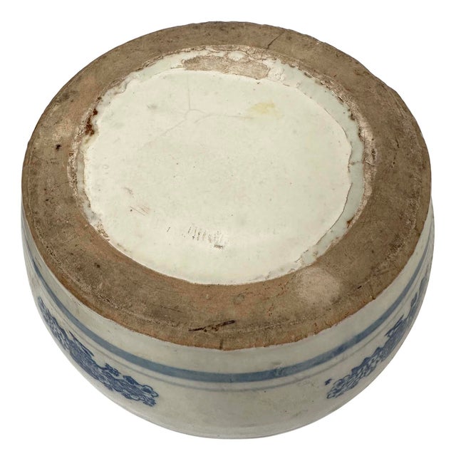 Early 20th Century Antique Chinese Ceramic Pickled Vegetable Jar For Sale - Image 9 of 9