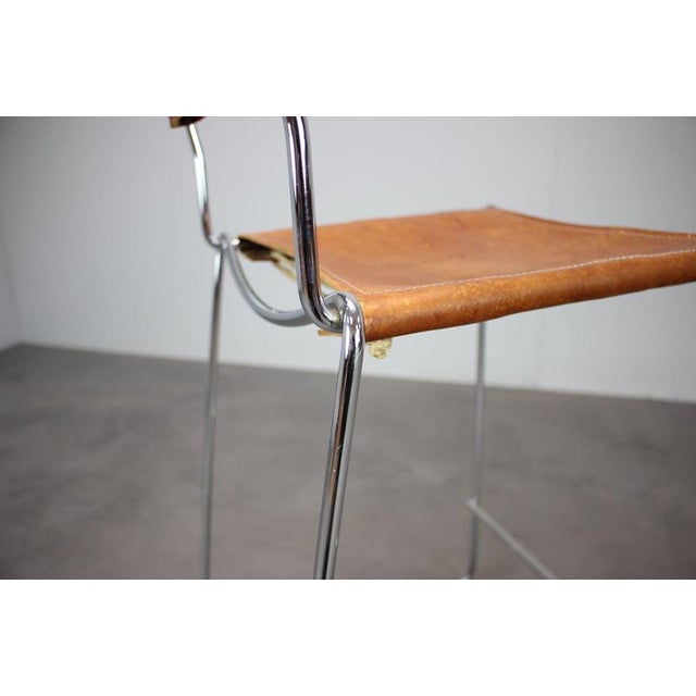 Leather Bar Stool by Giandomenico Belotti for Alias, Italy, 1970s For Sale - Image 12 of 15
