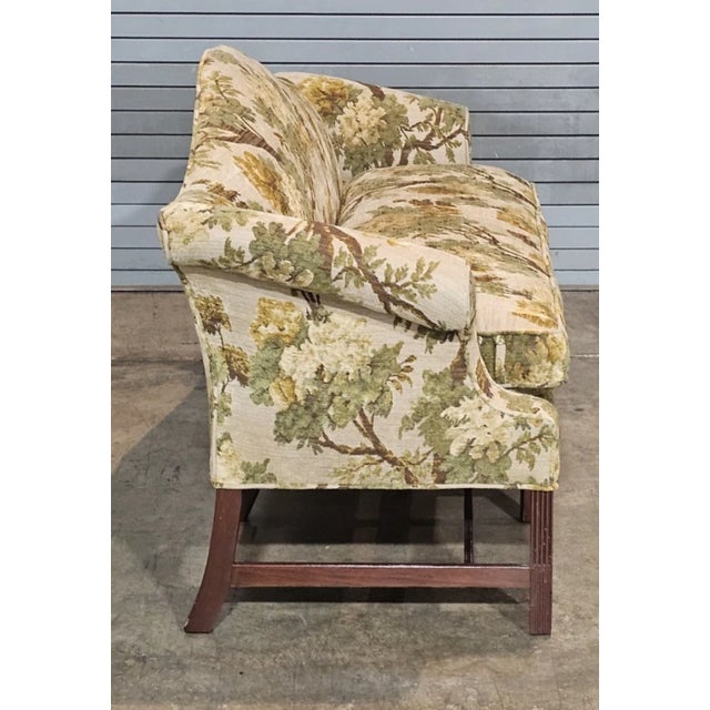 Late 20th Century Late 20th Century Kittinger Historic Newport Mahogany Sofa With Bergamo Upholstery Gilted Age Ri For Sale - Image 5 of 8