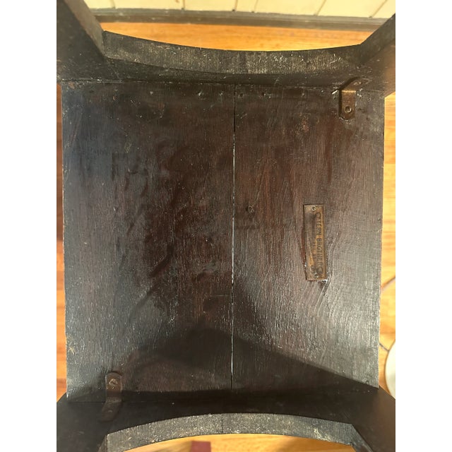 Coffee 1920s Stern Brothers Arts and Crafts Book Shelf End Table For Sale - Image 8 of 9