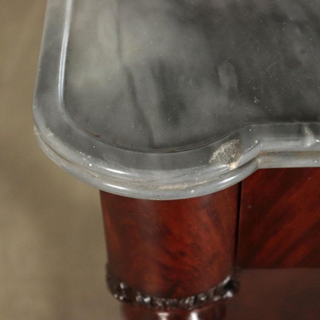 19th Century Genoese Console with Mirror in Mahogany, Italy For Sale - Image 6 of 14