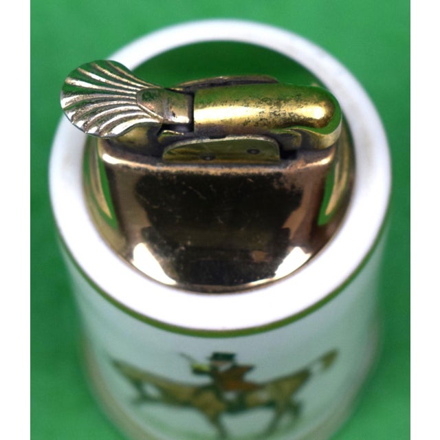 Sz: 4"H x 2 1/8"D Stamped on underside: Made for Abercrombie & Fitch Co. by The Trenton Pottery Co