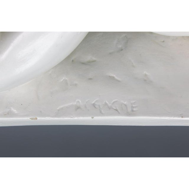 Mid-Century White Ceramic Figurative Sculpture, ca. 1950s For Sale - Image 10 of 18