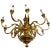 Metal Large Regency Style Gilt Bronze Chandelier For Sale - Image 7 of 7