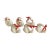 Vintage White Ceramic Swan Napkin Rings, Set of 6 For Sale
