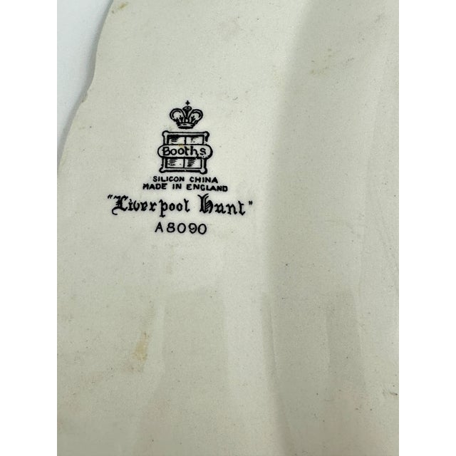 Ceramic Antique Booth's "Liverpool Hunt" 16" Oval Serving Platter For Sale - Image 7 of 11