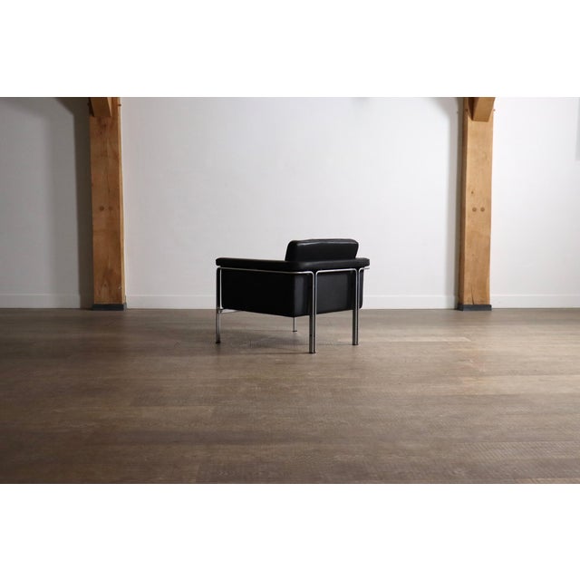Vintage Model 6912 Lounge Chair in Black Leather by Horst Brüning for Kill International, Germany, 1967 For Sale - Image 10 of 13