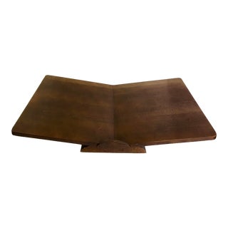 Mid-Century Large Wood Tabletop Book Stand Holder For Sale