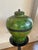 Unique hand painted wooden ginger jar with flower and butterfly motif. Ginger jars are easy to style in almost any decor....