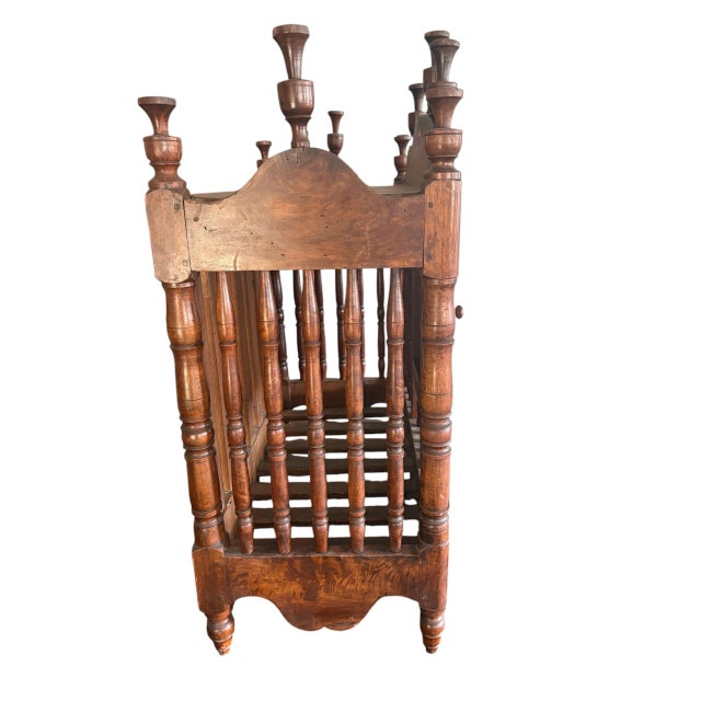 18th-Century French Provencal Walnut Panetière (Bread Box) For Sale - Image 4 of 12