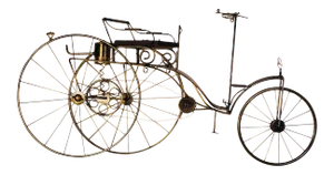 Large Scale Curtis Jere Mercedes Benz Vintage Bicycle Wall Sculpture
